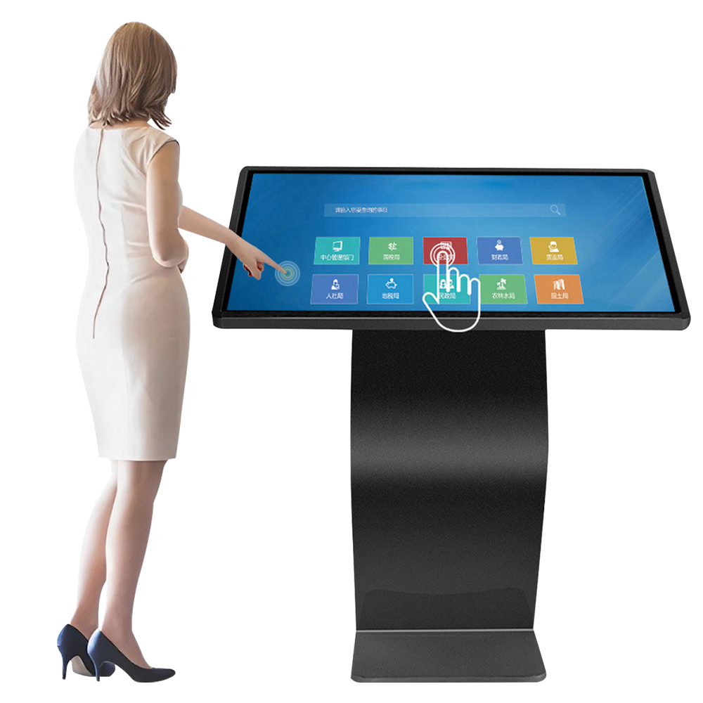Customized 24 inch advertising screen display Horizontal LED digital signage LCD touch screen monitor indoor android Kiosk stand