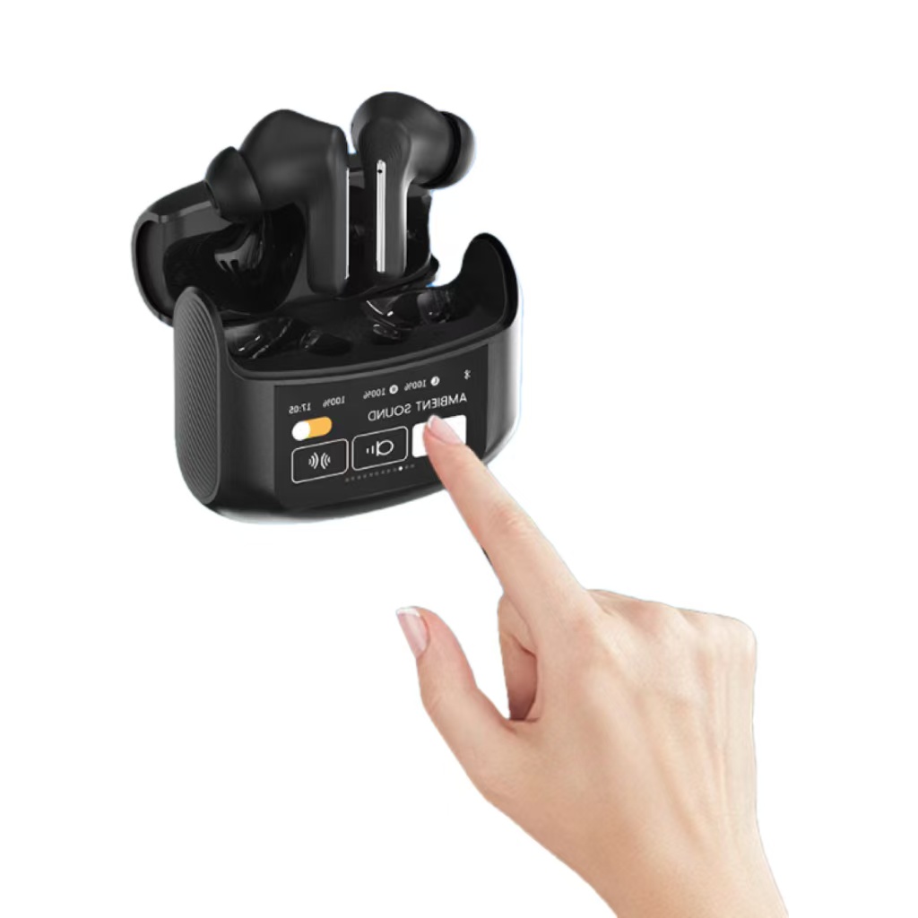 Wireless Earbuds Bluetooth 5.3 Headphone with LED Touch Screen LED display Deep Bass Stereo Ear Buds with Mic in Ear Earphones